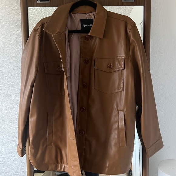 Madewell Jackets & Coats Madewell Vegan Leather Chore Jacket Womens